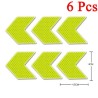 PegatinasFlecha reflectante - pegatina autoadhesiva - seguridad - advertencia - para coches / motos / bicicletas / ropa