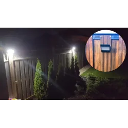 Outdoor solar LED light - waterproof wall lamp - with motion sensorSolar lighting