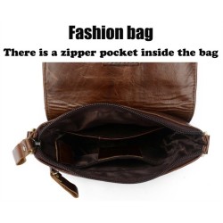 Fashionable shoulder bag - genuine leather - flap / haspsBags