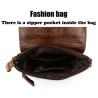 Fashionable shoulder bag - genuine leather - flap / haspsBags