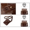 Fashionable shoulder bag - genuine leather - flap / haspsBags