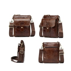 BolsosBolso de hombro de moda - cuero genuino - solapa / broches