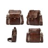 Fashionable shoulder bag - genuine leather - flap / haspsBags