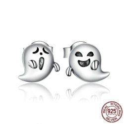 AretesAretes pequeños - plata de ley 925 - pequeño fantasma