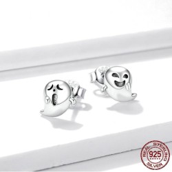 AretesAretes pequeños - plata de ley 925 - pequeño fantasma
