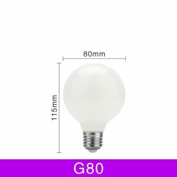 BombillaBombilla LED Edison - vidrio lechoso - 5W - AC110V 220V - G80 - G95 - G125 - A60 - ST64
