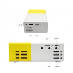 ProyectoresYG300 YG-300 Mini proyector LED portátil - HDMI - cine en casa - multimedia