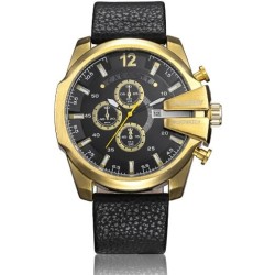 RelojesCagarny - reloj deportivo militar - correa de piel - acero inoxidable