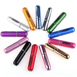 PerfumeMini frasco de perfume vacío - recargable - con atomizador - envase de aluminio - 5ml