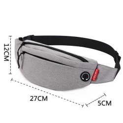 BolsasTINYAT - Bolso multifunción de pecho / cintura / bandolera - con orificio para auriculares - resistente al agua