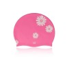 NataciónGorro de silicona - impermeable - protección oídos / pelo largo - estampado floral