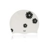 NataciónGorro de silicona - impermeable - protección oídos / pelo largo - estampado floral