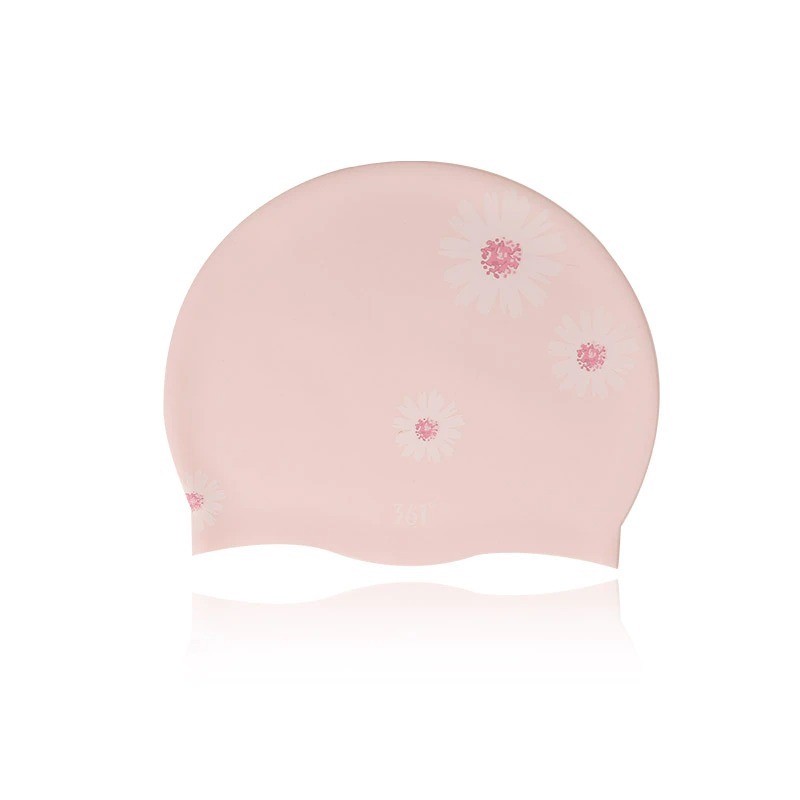 NataciónGorro de silicona - impermeable - protección oídos / pelo largo - estampado floral