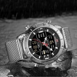 RelojesNAVIFORCE - reloj deportivo de lujo - cuarzo - digital - pantalla dual analógica - resistente al agua