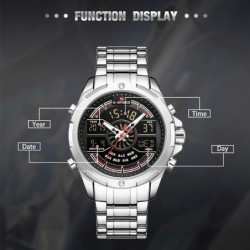 RelojesNAVIFORCE - lujoso reloj de cuarzo - analógico - digital - resistente al agua