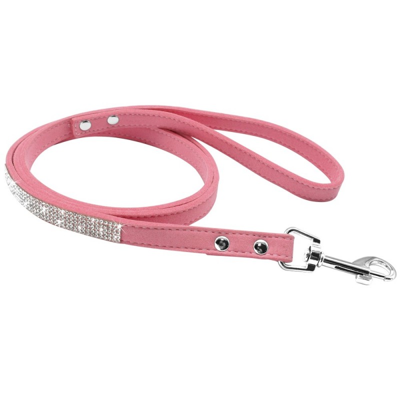 Collares & CorreasCorrea de cuero - con pedrería - para perros / gatos