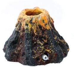 AcuarioVolcán de simulación - adorno de rocalla - bomba de aireación - fabricante de burbujas - decoración del acuario