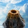AcuarioVolcán de simulación - adorno de rocalla - bomba de aireación - fabricante de burbujas - decoración del acuario