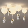 Nordic style - balloon shaped ceiling lamp - with astronaut - LED