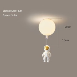 Luces de techoEstilo nórdico - Lámpara de techo en forma de globo - con astronauta - LED