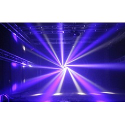 Iluminación de escenarios y eventosLuz de escenario LED - cabeza móvil cruzada - control DMX - proyector láser