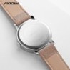 RelojesSINOBI - elegante reloj de cuarzo - correa de piel - diseño de cara sonriente