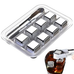 Stainless steel ice cubes - chilling stones - reusable