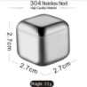 BarCubitos de hielo de acero inoxidable - piedras de enfriamiento - reutilizables