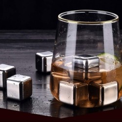 BarCubitos de hielo de acero inoxidable - piedras de enfriamiento - reutilizables