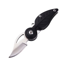 Mini foldable pocket knife - stainless steel - leaf shapeKnives & Multitools