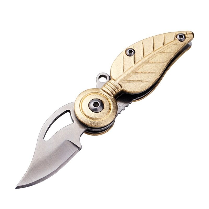 Cuchillos & multitoolsMini navaja de bolsillo plegable - acero inoxidable - forma de hoja