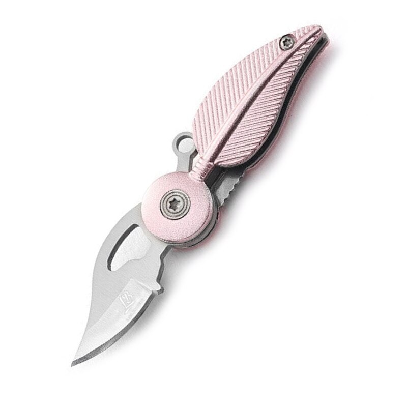 Cuchillos & multitoolsMini navaja de bolsillo plegable - acero inoxidable - forma de hoja
