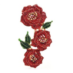 BrochesBroche de lujo - grandes flores de cristal