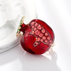 Elegant brooch with red pomegranateBrooches