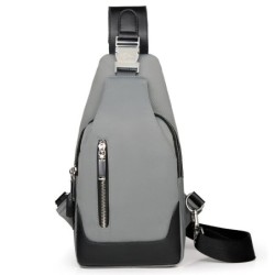 MochilasLujoso bolso de pecho/bandolera - mochila - puerto de carga USB - resistente al agua - unisex