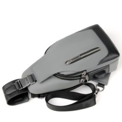 MochilasLujoso bolso de pecho/bandolera - mochila - puerto de carga USB - resistente al agua - unisex
