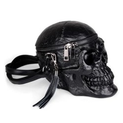 Fashionable shoulder bag - skeleton head shapedBags