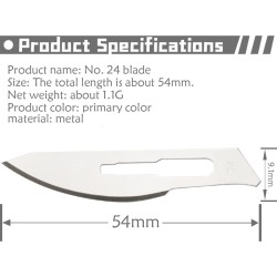 Surgical blade - scalpel - replaceable knife blade - stainless steel - number 24Knives & Multitools