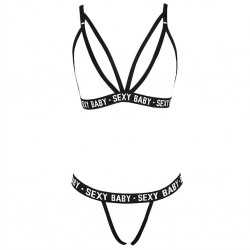 Bra / g-strings - sexy lingerie set - SEXY BABY lettersLingerie