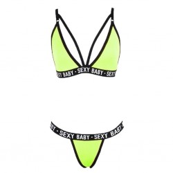 Bra / g-strings - sexy lingerie set - SEXY BABY lettersLingerie