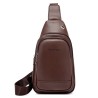 Fashionable shoulder bag - small backpack - with earphones hole - leatherBags