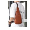 Fashionable shoulder bag - small backpack - with earphones hole - leatherBags