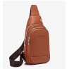 Fashionable shoulder bag - small backpack - with earphones hole - leatherBags