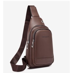 Fashionable shoulder bag - small backpack - with earphones hole - leatherBags