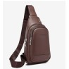 Fashionable shoulder bag - small backpack - with earphones hole - leatherBags