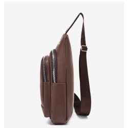 Fashionable shoulder bag - small backpack - with earphones hole - leatherBags