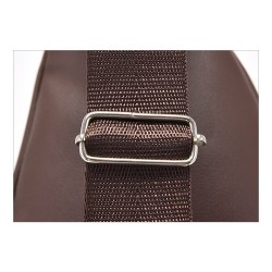 Fashionable shoulder bag - small backpack - with earphones hole - leatherBags