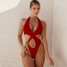 Baño y ropaBañador sexy de una pieza - diseño hueco - con push up