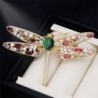 Fashionable crystal dragonfly broochBrooches