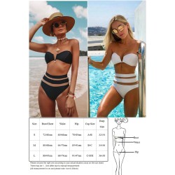 Baño y ropaConjunto de bikini sexy - con push up - cintura alta